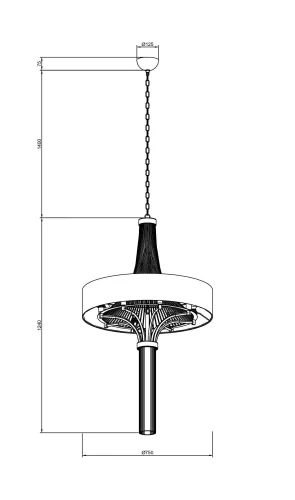 Люстра подвесная COSMOPOLITAN 2970.8 black Lucia Tucci чёрная прозрачная на 8 ламп, основание никель в стиле арт-деко  фото 3
